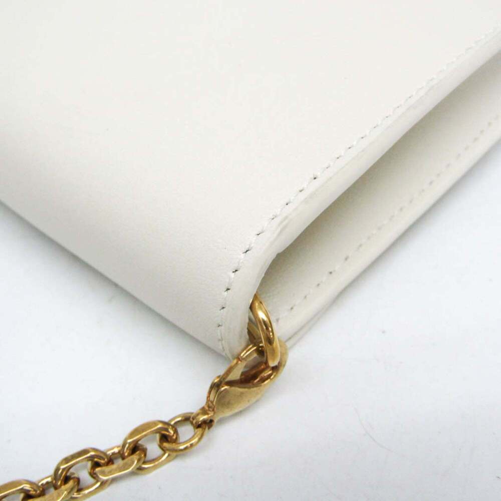 CHRISTIAN DIOR White Leather Shoulder Bag - Picture 4 of 16